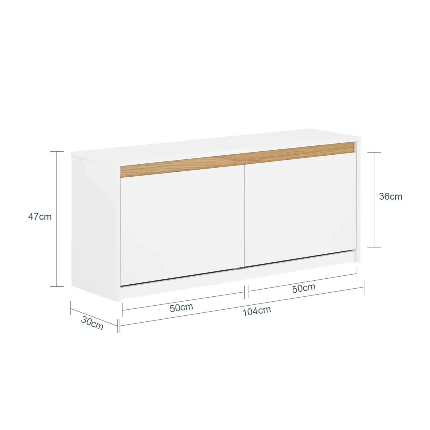 SoBuy Schuhkipper Schuhbank Garderobenbank Sitzbank mit Stauraum Weiß FSR171-W_4