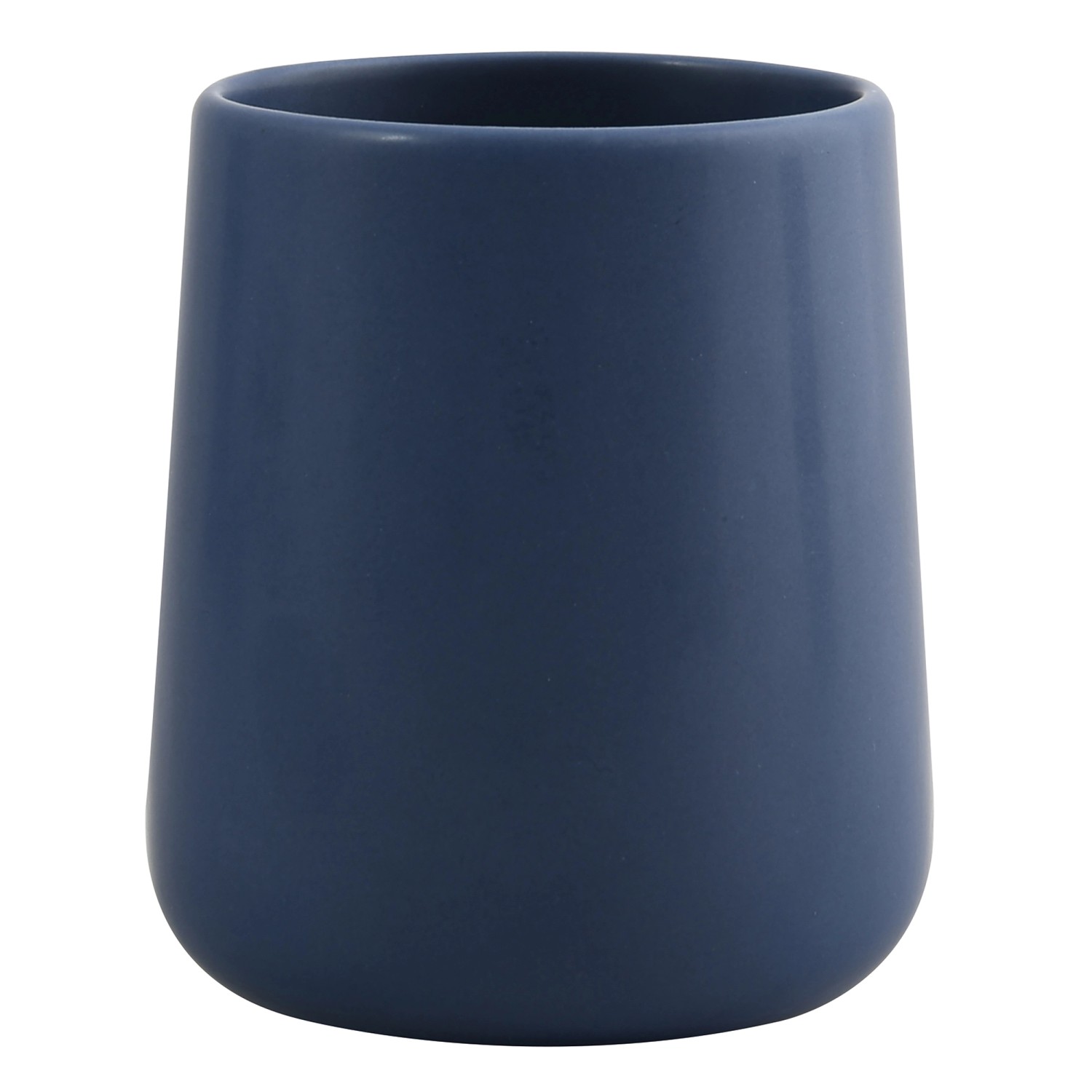 MSV Zahnputzbecher Maonie Keramik Ø 8,5 cm x 10 cm Dunkelblau günstig online kaufen