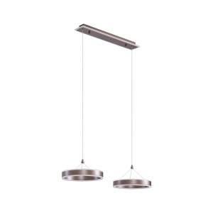 Lucande LED Kolo 10020119 Dimmbar Modern in Braun 2-flammig Wohnzimmerleuchte