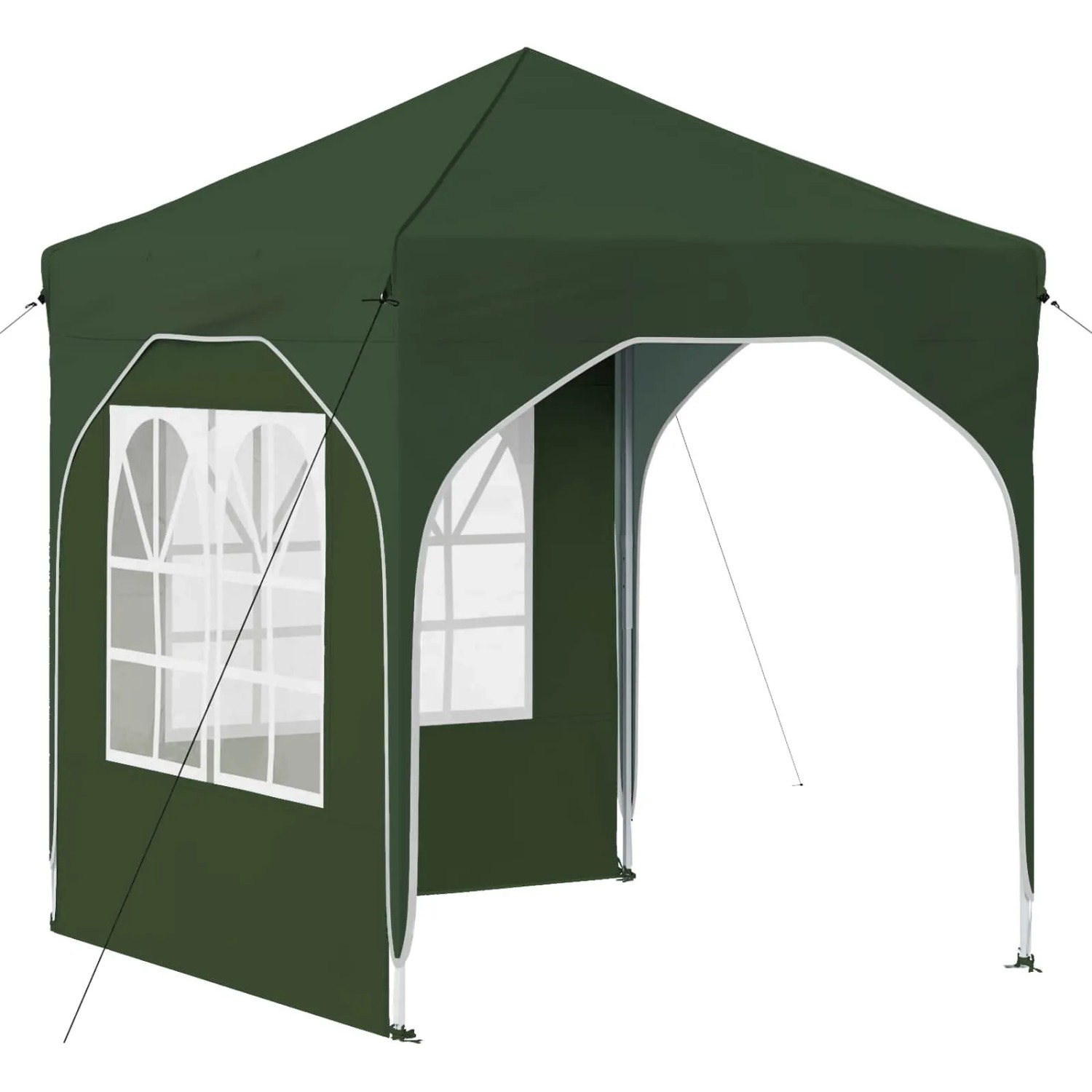 vidaXL Pop-Up Partyzelt 192 x 192 x 245 cm Grün 42019827