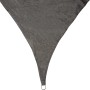 Quadratisches, wasserdurchlässiges Sonnensegel (5x5 m) in Dunkelgrau von Perel.