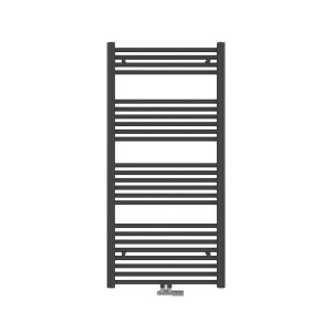 Emke Badheizkörper 120x60cm in Anthrazit, Handtuchwärmer für das Badezimmer.