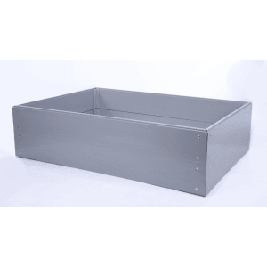 PROREGAL Hochbeete Growline Plast HxBxT 41x160x140cm 2 Ebenen Grau