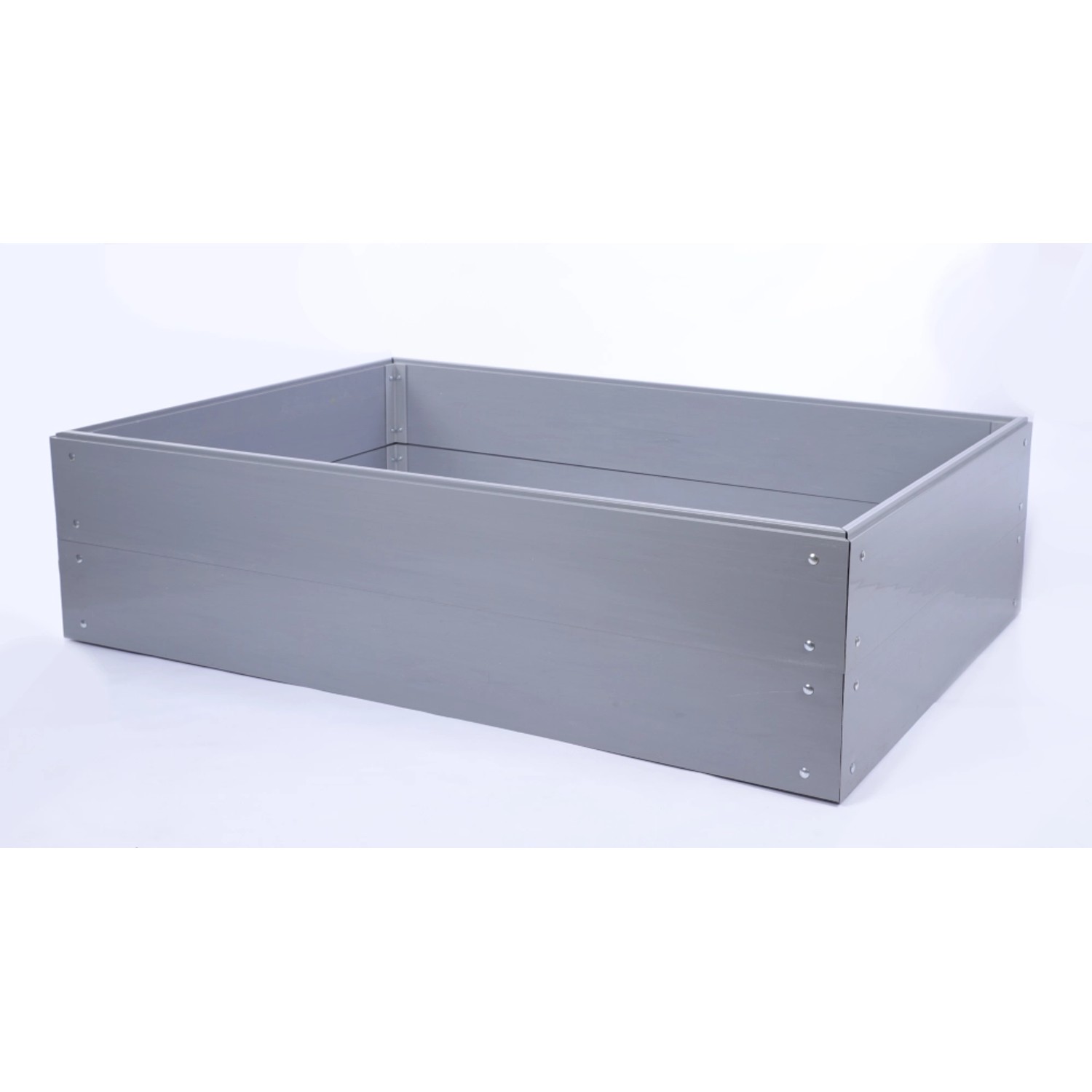 PROREGAL Hochbeete Growline Plast HxBxT 41x160x140cm 2 Ebenen Grau günstig online kaufen
