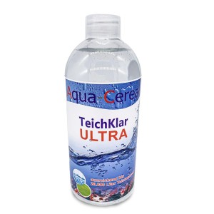 Aqua-Cereal TeichKlar Ultra 500ml Flasche zur Bekämpfung von Schwebealgen und Trübungen im Teich.
