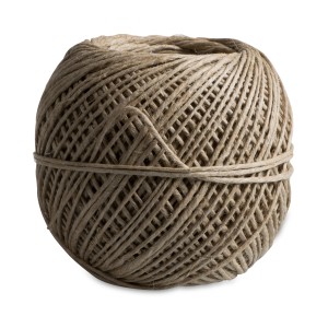 Knäuel Windhager Flachs-Gartenschnur, 80 m, für Hochbeete und Garten.