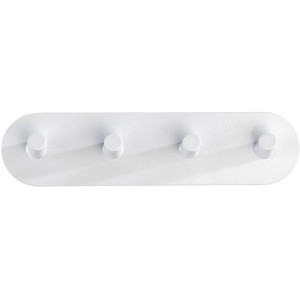 Wenko Hakenleiste Piceno Quadro, weiße, matte Handtuchhalter Leiste mit 4 Haken.