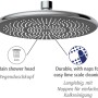 Wenko Watersaving Regendusche Chrom, runder Duschkopf mit Antikalk-Noppen.