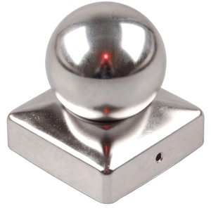 Holmwerk Pfostenkappe Edelstahl 71mm Kugel Abdeckkappe Für Pfosten 7x7cm