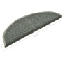 vidaXL Stufenmatten 15 Stk 56x17x3 cm Dunkelgrün Halbrund 322360_10