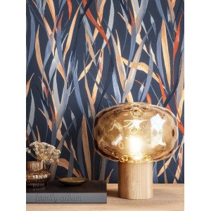 Newroom Vliestapete Phelan Petrol Pflanzen Modern FSC®