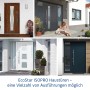 EcoStar Isopro Haustüren: Verschiedene Designs und Farben verfügbar.