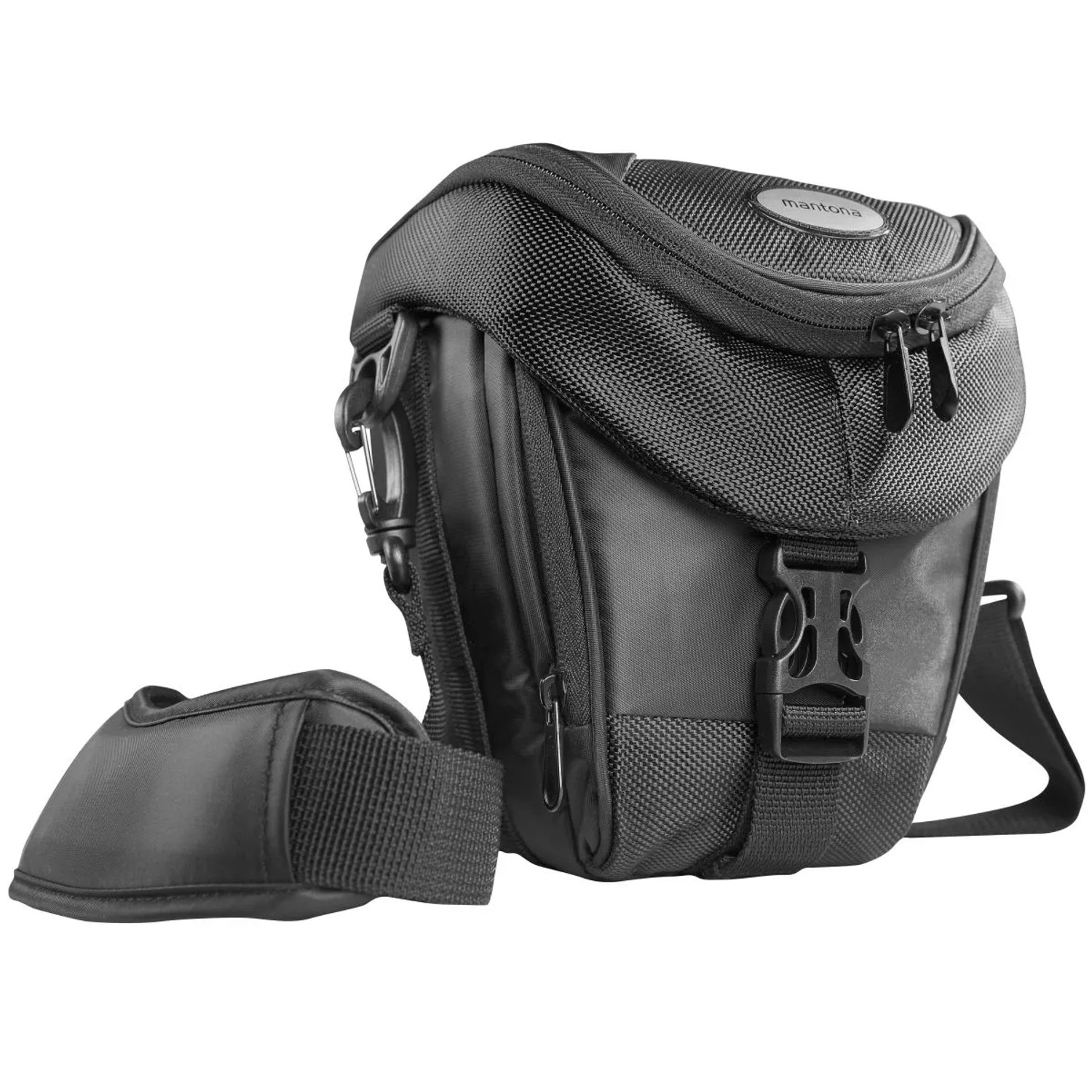 Mantona Premium Colt Schultertasche Schwarz 22X20X14Cm Outdoor Kameratasche