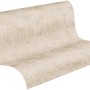 A.S. Création Vliestapete Uni Beige-Gold, Rolle. Dekorative Tapete mit feiner Struktur und leichtem Glanz.