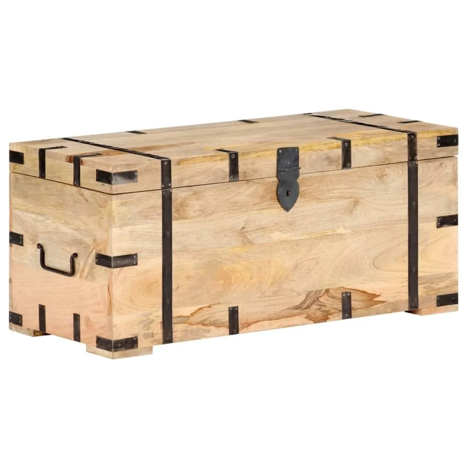 vidaXL Truhe 90x40x40 cm Mango Massivholz 289634