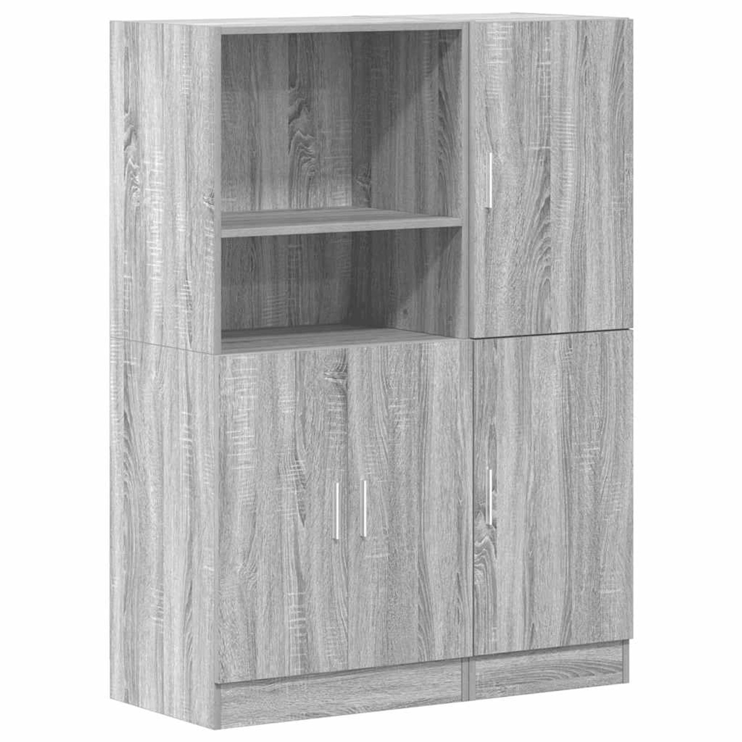 vidaXL 2-Tlg Küchenschrank-Set Grau Sonoma Holzwerkstoff 3324147 günstig online kaufen
