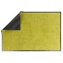 Grüne Primaflor Schmutzfangmatte Clean, 60x90cm, mit rutschfestem Vinylrücken und umlaufendem Gummirand.