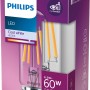 Philips LED-Lampe E27, 6,5W, neutralweiß, 806 lm, in Produktverpackung.