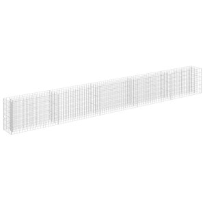 Furnicato Gabionen-hochbeet Verzinkter Stahl 450×30×60 Cm