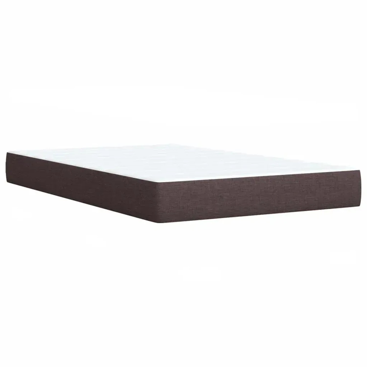 Boxspringbett Matratze, dunkelbrauner Stoff, 120x200 cm. Bequeme Schlafunterlage für erholsame Nächte.