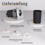 Set: Eckiger Juavi Bodeneinbaustrahler in Silber, mit Einbaudose, Inbusschlüssel, Glasscheiben und Anleitung.
