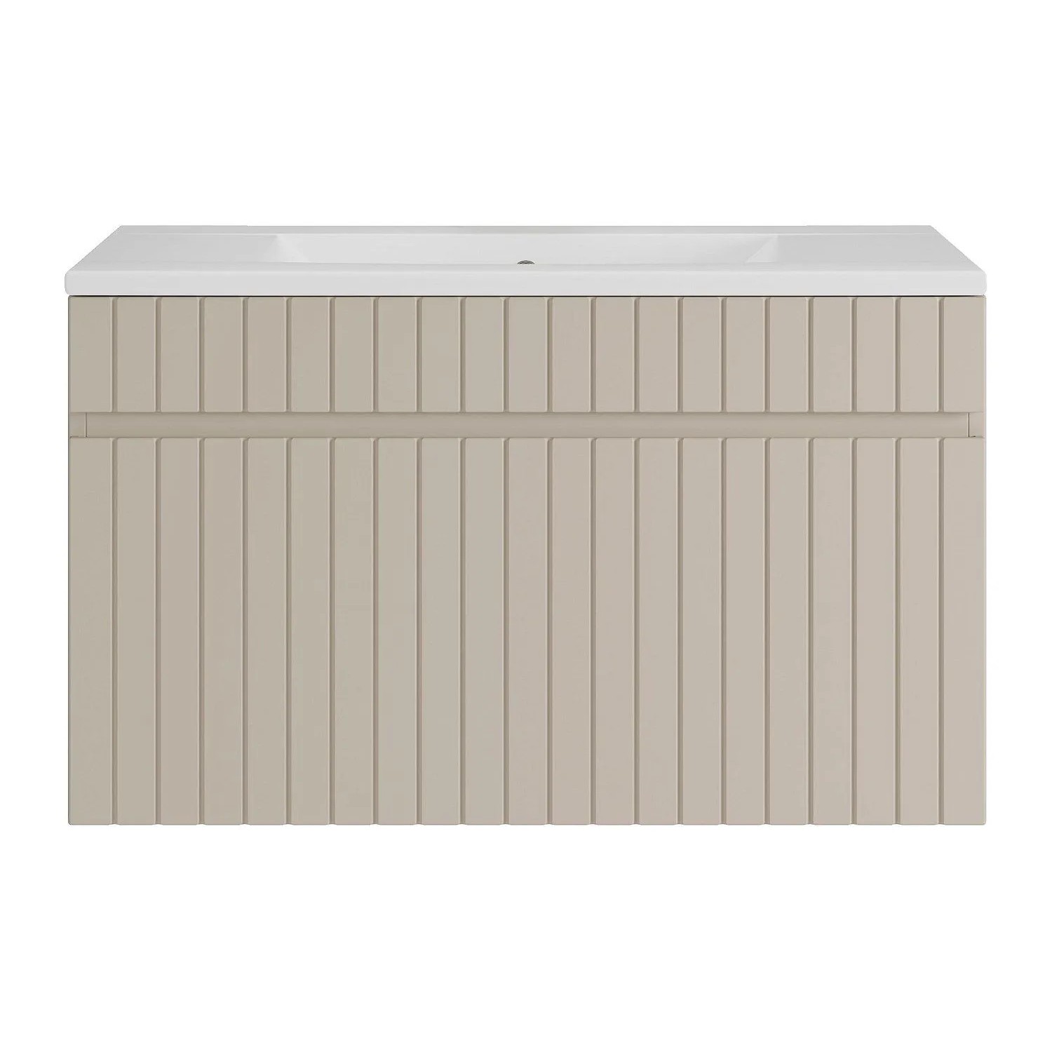 Vente-unique Einzelwaschtisch Satara Beige 80 cm