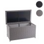 Proregal Poly-Rattan Kissenbox HxBxT 51x115x59cm Basic Grau 250L Gartentruhe Auflagenbox Truhe_7