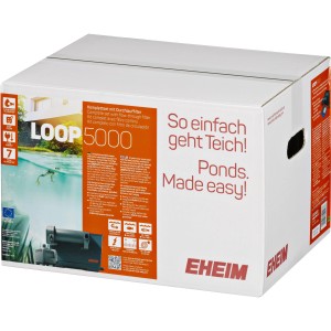 Verpackung des Eheim Teich Durchlauffilter Loop5000 Komplettsets für Teiche.