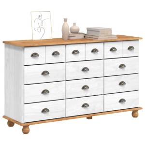 vidaXL Schubladenkommode mit Schubladen ASKIM Weiß 79 x 40 x 133,5 cm 4105429