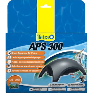 Tetra APS 300 Aquarienluftpumpe, schwarz, für Aquarien von 120-300l. Leise und zuverlässig.