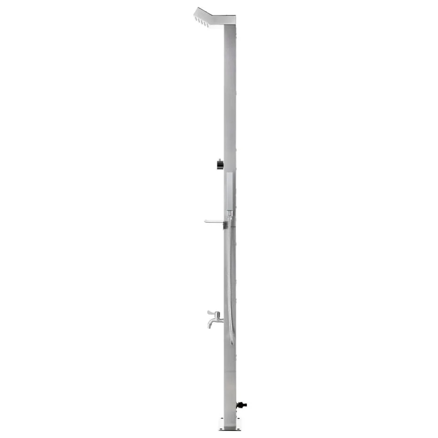 vidaXL Gartendusche 220 cm Edelstahl 315939_4