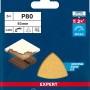 Bosch Expert Schleifblatt C470, 93x93mm, K80, 5 Stück, für Deltaschleifer. Zum Schleifen von Holz und Farbe.