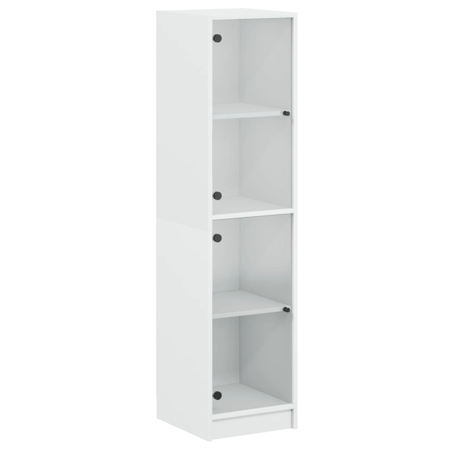 vidaXL Highboard mit Glastüren Weiß 35x37x142 cm 836434 günstig online kaufen
