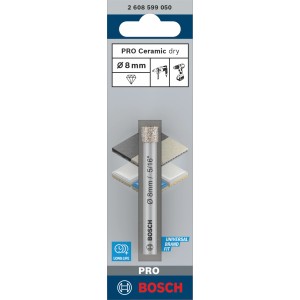 Bosch Diamantbohrer für Keramik 8 mm x 66 mm