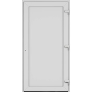 Roro Haustür OAE 1201 Aluverbund Weiß 100 cm x 200 cm DIN R