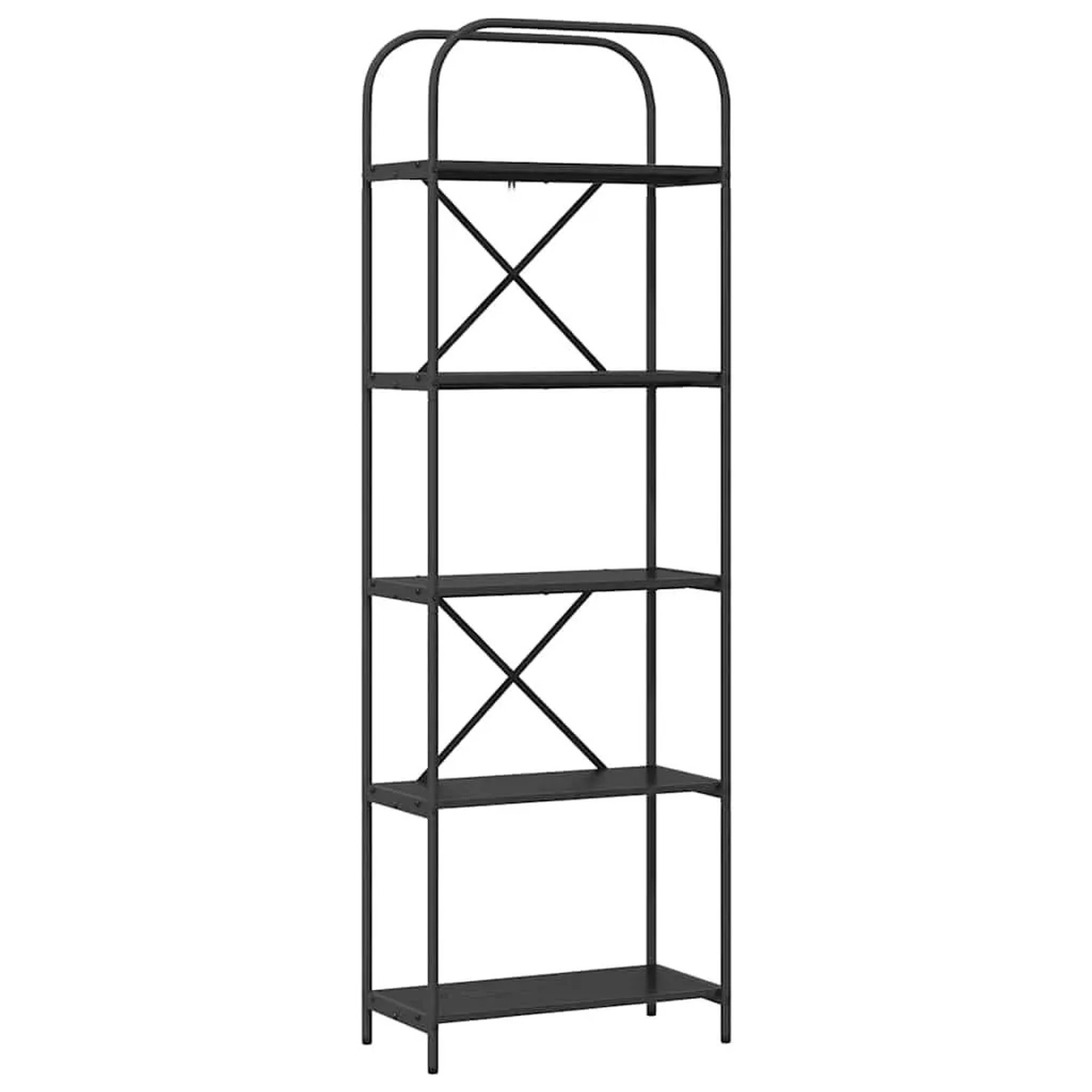 vidaXL Bücherregal Schwarz Eichen-Optik 60 x 30 x 183 cm Holzwerkstoff 8798 günstig online kaufen