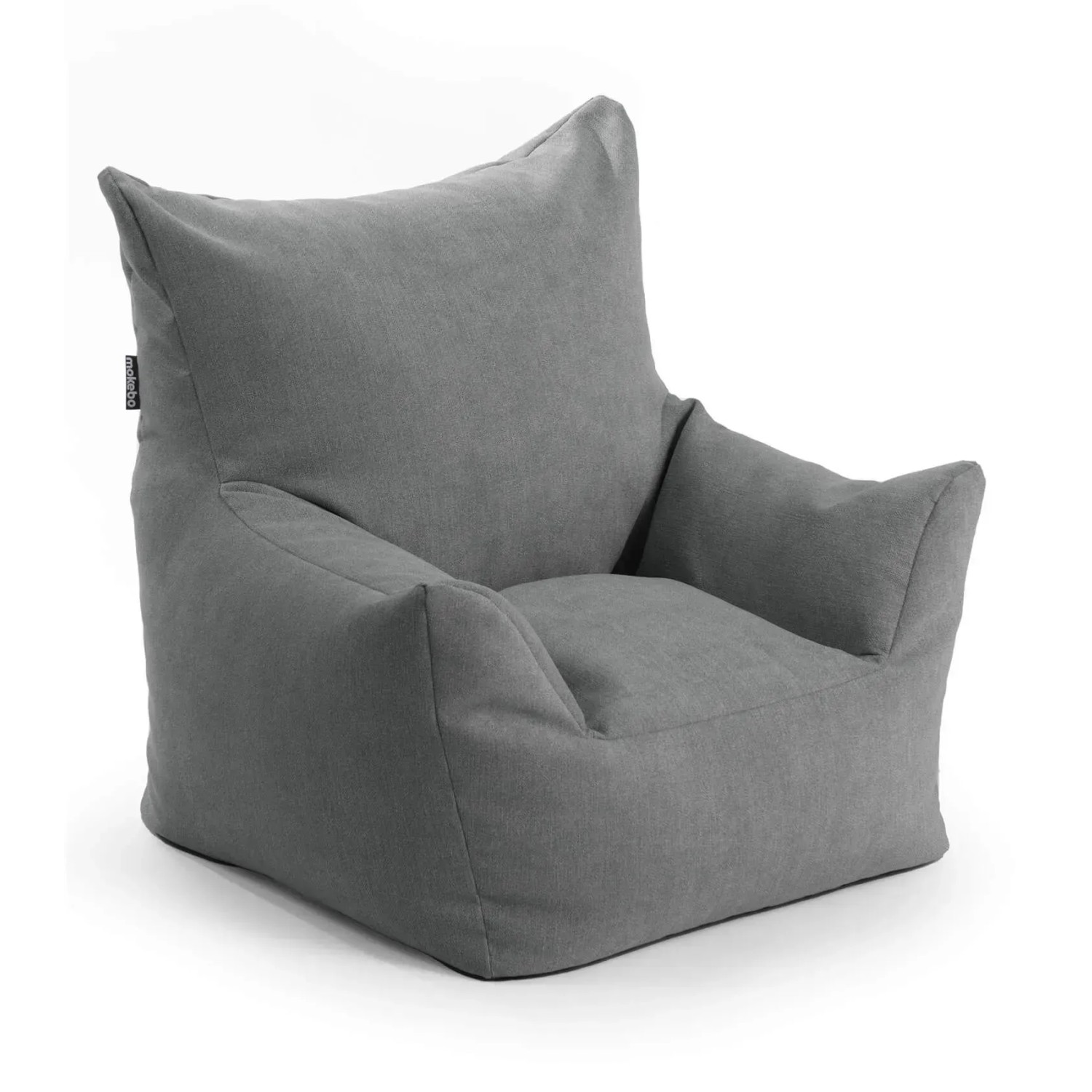 mokebo Kindersessel mit Stoffbezug Der Pausenheld Sitzsack Kinder Kindersitzsack in Anthrazit