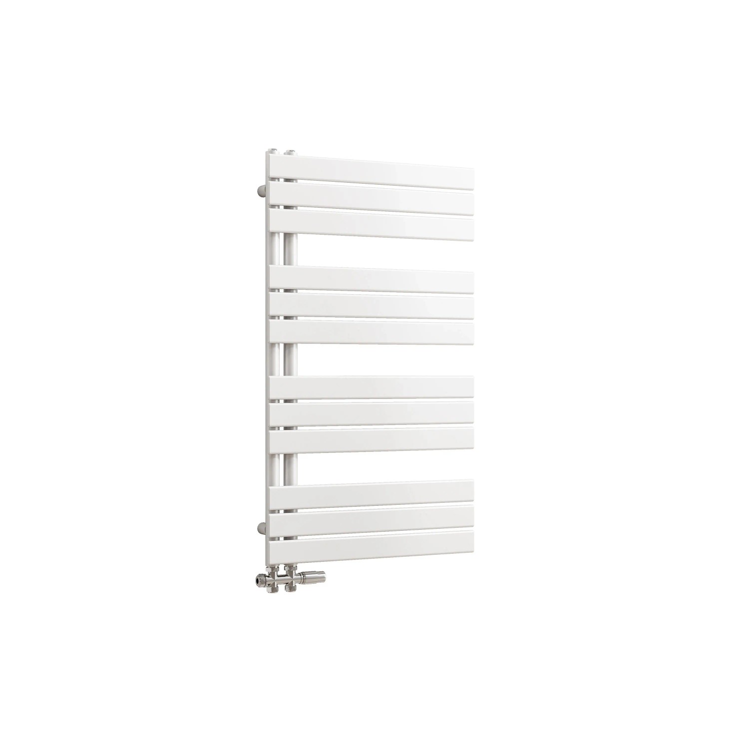 AICA Badheizkörper Flach Heizkörper 104.2x60cm 731W Weiß Handtuchtrockner mit Seitenanschluss