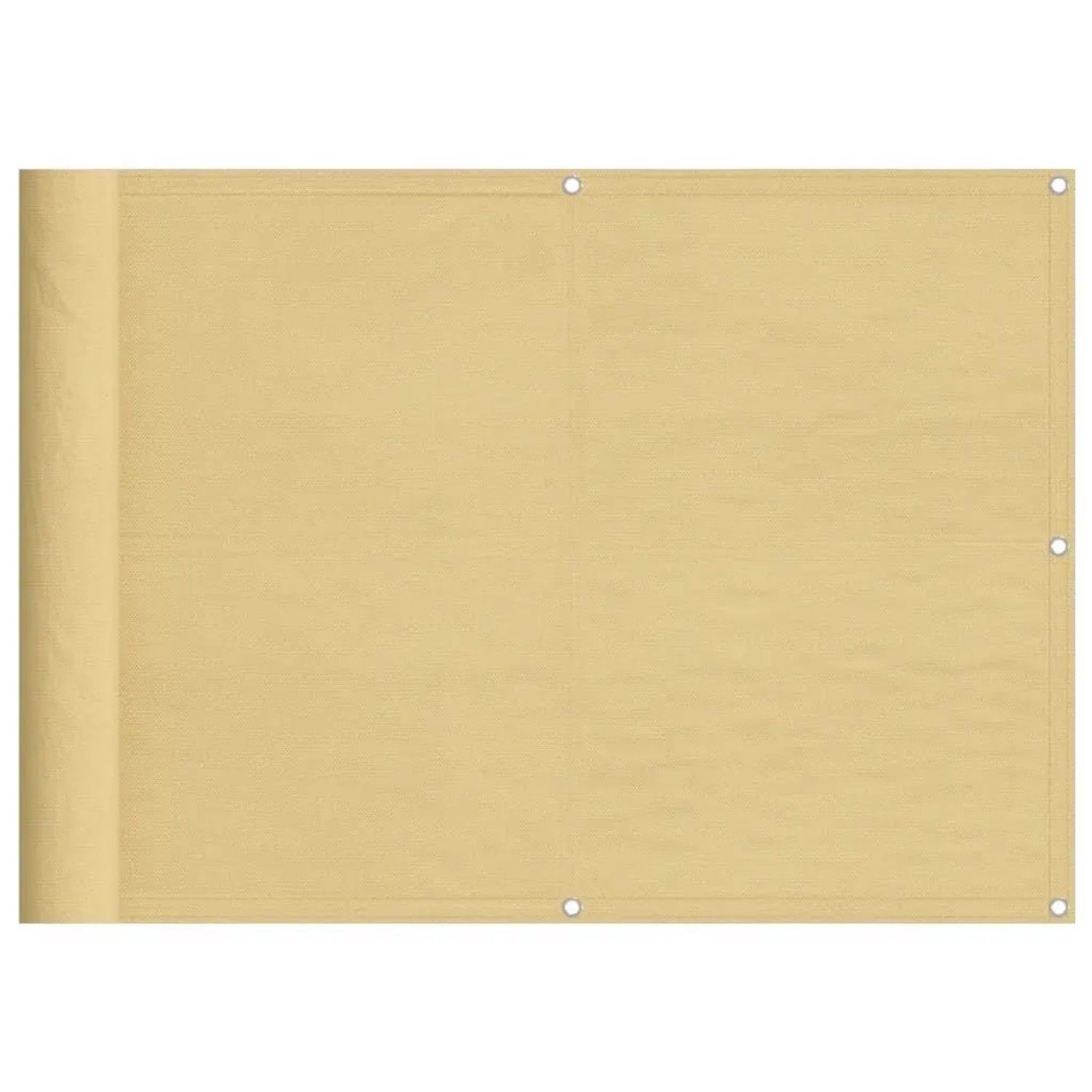 vidaXL Balkon Sichtschutz Sandfarben 75x800 cm 100 % Polyester-Oxford 40000 günstig online kaufen