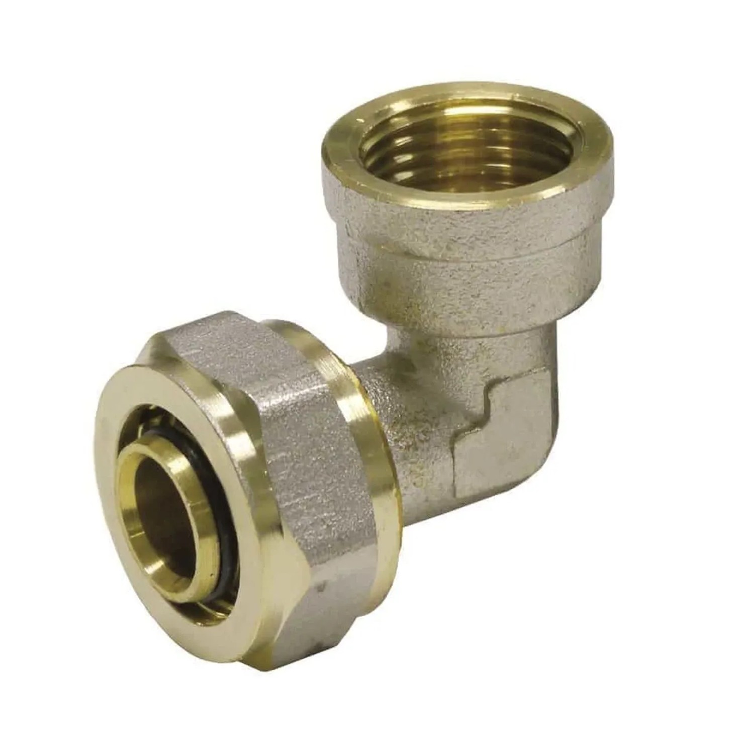 Boni-Shop Schraubfitting Winkel 32 X 3 - 1 Zoll IG Metall Gold