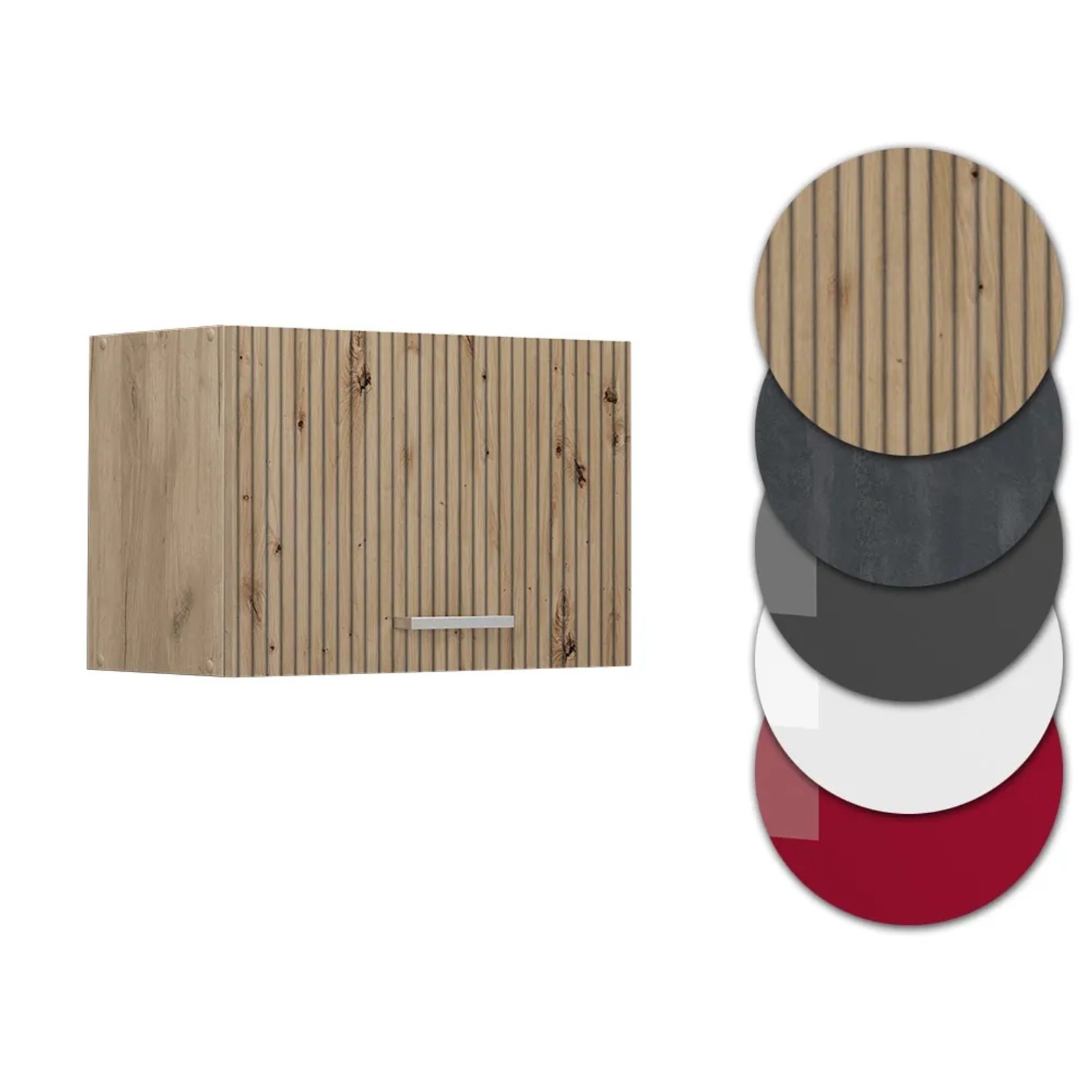 Vicco Hängeschrank R-Line, Artisan-Eiche/Goldkraft Eiche, 60 cm breit. Küchenschrank mit verschiedenen Farbvarianten.