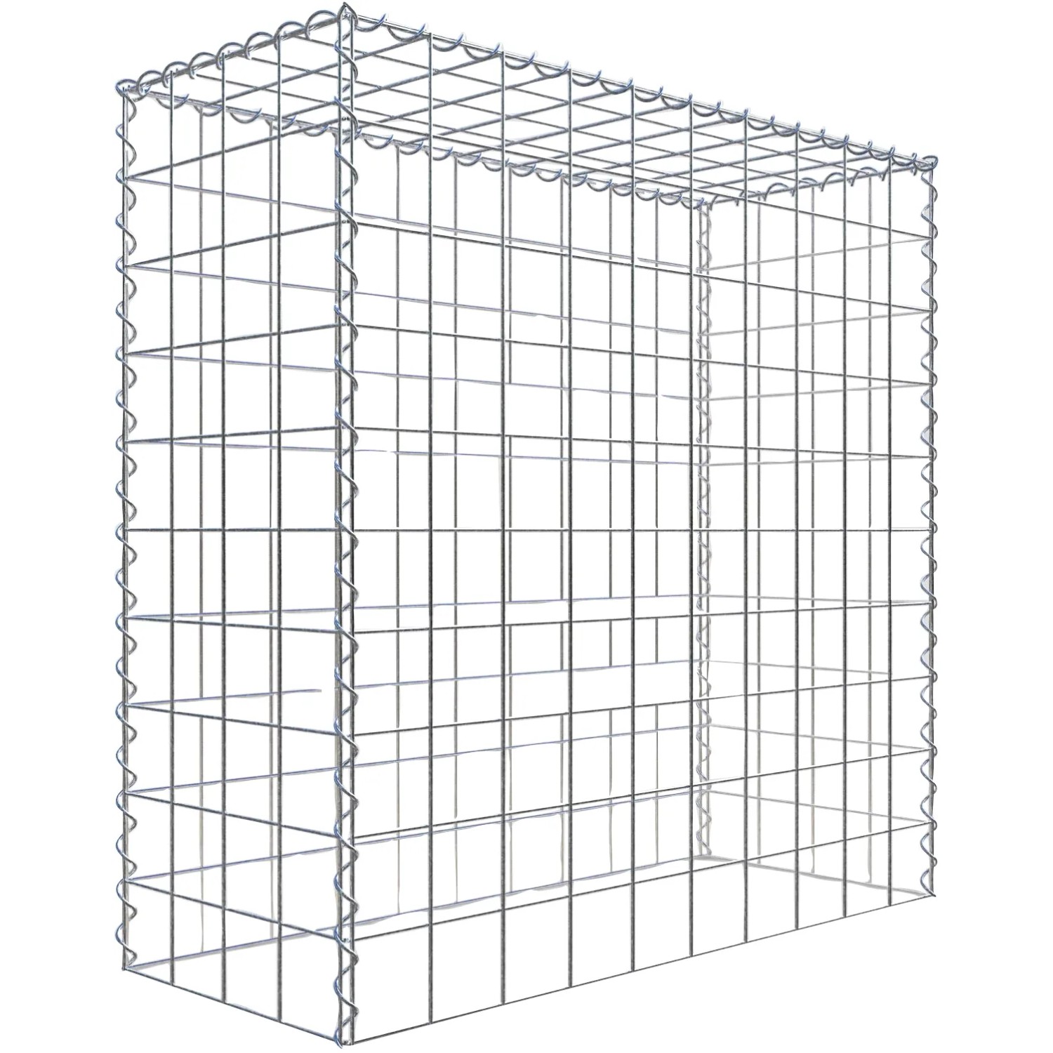 Gabiona Gabione-Anbaukorb Typ 3 100 x 100 x 40 cm Maschenw 10 x 10 cm