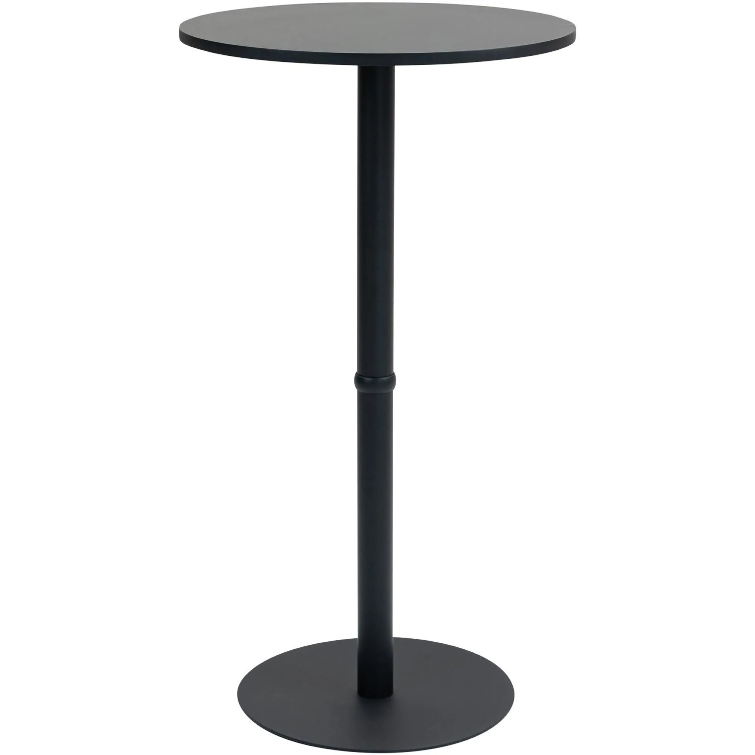 DELUKE Stehtisch Rund Ø 60cm CAHNI Metall Gestell Bistrotisch Gastro Bartisch Rund 110x60cm Schwarz