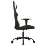 vidaXL Gaming-Stuhl mit Massagefunktion Schwarz und Creme Stoff 345469_4
