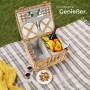 Tectake Picknickkorb Föhr Für 4 Personen Integriertes Kühlfach 37 x 45 x 21 cm Braun_7