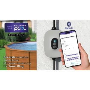 Gre Pool Mauritius mit Smart Plug Steuerung per App und Bluetooth.