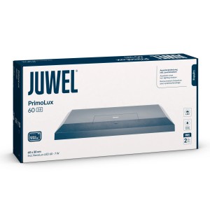Verpackung der Juwel Aquarienabdeckung Primolux 60 2.0 in Weiß.