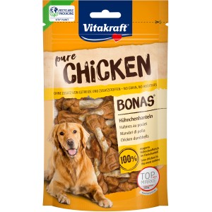 Vitakraft Pure Hühnchenhanteln, 80g, Hundeknochen: Snack mit Hühnchen für Hunde.