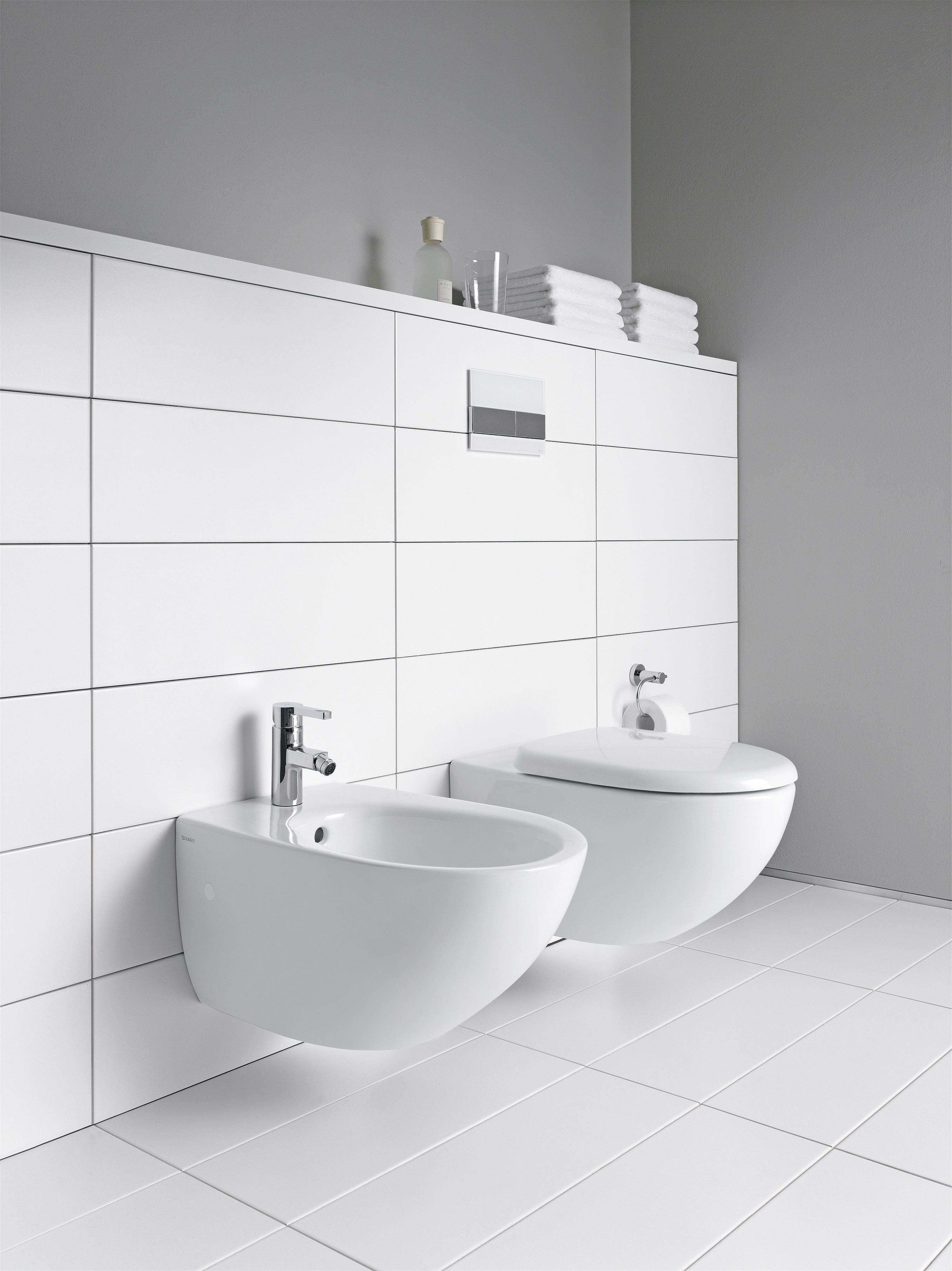 bei kaufen WC-Sitz Weiß OBI Wand-WC-Set Spülrandlos Duravit Architec inkl.
