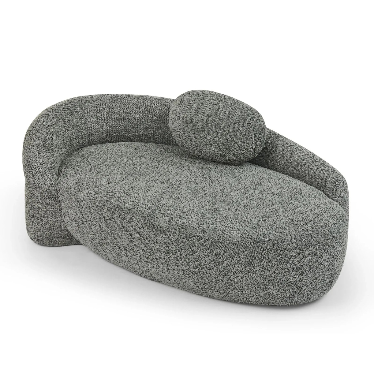 PXloue Stoffsofa Sofa Teddyfell Relaxsessel Bodensessel aus Schaumstoff für Wohnzimmer Schlafzimmer Grau